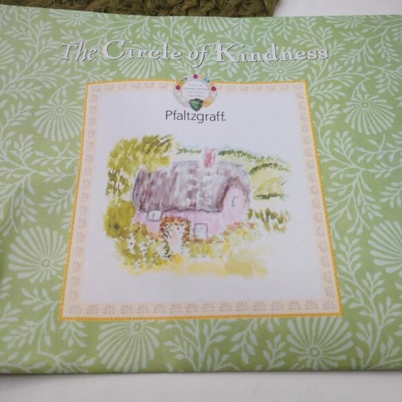 Topsy Turvy Plates Set Of 4 6.25" Pfaltzgraff The Circle Of Kindness Porcelain - Picture 11 of 11